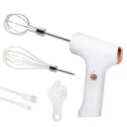 Cordless Hand Mixer, Handheld Electric Whisk with 3 Speed Modes, Hand Held Eg...