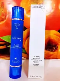 在飛比找Yahoo!奇摩拍賣優惠-LANCOME 蘭蔻激光煥白亮顏日夜雙精萃15ML*2(日1