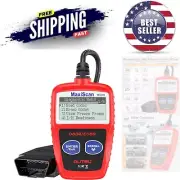Compact OBDII Diagnostic Scanner with Backlit Display - Diagnose Engine Codes