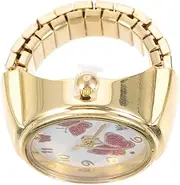 [BESTYASH] Ring Finger Watch Watch Rings Fingers Wrists Wrist Pink Mini Women Bracelets Bracelet Stopwatch Band Butterflies Novelty Mini Elastic Para Butterfly Sleeper Golden Metal