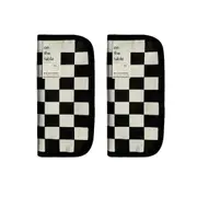 2PCS Student Checkerboard Pencil Bag Pencil Case Large Capacity Stationery Bags