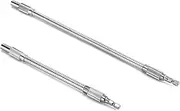 QWORK Flexible Extension Drill Bit Holder, 7.9" and 11.8" Flex Shaft Impact Driver Quick Change Magnetic 1/4 Hex Shank Connection for Power Drill, 2 Pcs