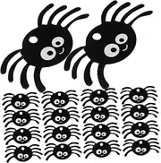 NUOBESTY Halloween Spider Decorations 50pcs Spider Tag for Home Office Party Decorations