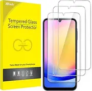 [JETech] Screen Protector for Samsung Galaxy A25 5G 6.5 Inch, 9H Tempered Glass Film, Anti-Scratch, HD Clear, 3-Pack