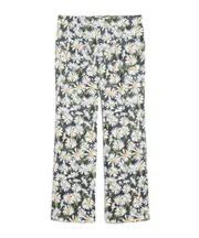 Weekend Max Mara Allover Floral Printed Flared Pants IT40,IT34,IT42,IT38,IT36 White