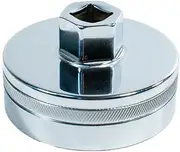 Tool Guy Republic Forged Chrome Vanadium Oil Filter Wrench Socket for Toyota, Lexus, Scion, Type Oil Filter Housings - 64mm 14 Flats