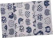 WEKADRIN Japanese Style Cat Pattern Book Enclosure Textbook Protector Book Cover Skin