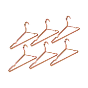Adult 16.5" Rose Gold Shiny Metal Wire Coat Suit Top Clothes Hangers (30pc per set)