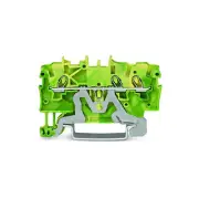 A● 10pcs WAGO 2000-1307 ​3-Conductor Ground Terminal Block 1mm² Green-Yellow ​Ne