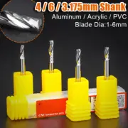 1-6mm Carbide Flat Nose End Mill Cutter CNC Router Bit 4 6 3.175mm Shank Al PVC