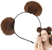 Headbands for Women, Fashion Bear Ears Headband, Bear Hair Band, Stylish Face Wash Headband | Flexible Animal Hair Hoop, Cosplay Headband for Parties, Travel, Home
