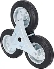 Shopping Cart Caster, 6 Inch 300LBS Load Capacity Shopping Cart Stair Climbing Wheels Replacement, Stair Climbing Caster Triangle Trolley Wheels for Laundry Cart/266