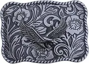 [Flipslo] Belt Buckle Men Western Cowboy American Eagle Rodeo Big Belt Buckle Cowboy Buckle for Men Women, Bronze