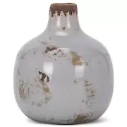 Ceramic Vase Mini Round Grey