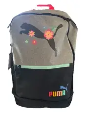 NWT PUMA Eclipse 18.5" Backpack - Black /Multi (Floral)