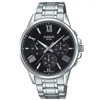 在飛比找蝦皮商城優惠-【CASIO 】卡西歐時尚三眼男錶 不鏽鋼錶帶 防水50米 