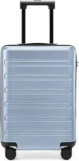 [NINETYGO] Carry on Luggage 22 X 14 X 9 Airline Approved, 20 Inch Lightweight suitcase for 3-5 Days Travel, Double Spinner Wheels, 100% Hardshell PC, TSA Lock, Blue color, Carry-On 20-Inch, Sports