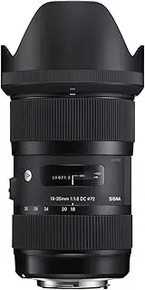 Sigma 210306 4210955 18-35mm f/1.8 DC HSM Art Lens for Nikon, Black