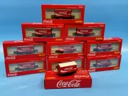 HORNBY 'OO' GAUGE R60013 RAKE OF 10X 'COCA COLA' REFRIGERATOR VAN WAGONS NEW !