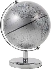 Elegant Office Desk Decor 14cm Boys and Girls' World Globe Learning Resource Compact Plastic Model