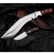 large kukri knife-khukuri-hunting and camping knife-machete-chopper-Tempered