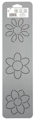 Quilting Stencil Flower Quilt Pattern 3" Mini Floral Leaf Block Plastic Template