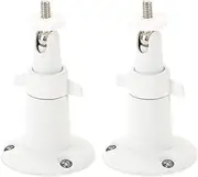Wasserstein Adjustable Indoor/Outdoor Security Metal Wall Mount Compatible w/Arlo Pro/Pro 2/Pro 3/Pro 4/Pro 5/Ultra/Ultra 2, Wyze Cam Outdoor, Wyze Cam V3 & Ring Stick Up Cam Battery (2 Pack, White)