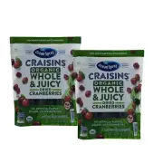 2 Pack - Ocean Spray Craisins, Organic Whole & Juicy Dried Cranberries, 48 Ounce