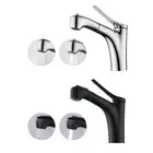 Decaura wels Pull-out Basin Mixer Tap 2 modes Sprayer Head Bathroom Chrome/Black
