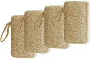 4 Pcs Multi-Purpose Multipurpose Loofah Sponge,Bath Spa Shower, Cleaning Exfoliating Sponge For Skin Care,Organic Kitchen Sponge,Soft Touch