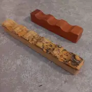 Artist Luxury Paintbrush Rest Set. Holds 8, Beautiful Cherry & Spalted Tamarind.