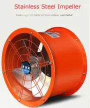 220V 16 Inch Tube AXIAL Duct Fan Axial Fan Wall-mounte Stainless