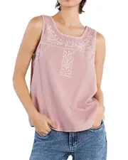 Billy T Floral Embroidery Tank Top