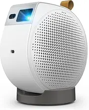 BenQ GV50 Laser Portable Projector, 500 Lumen, Native 1080p, Ceiling Projection, Tripod Base, Rotating Angle, Google TV, Certified Netflix, WiFi & Bluetooth, Deep Woofer