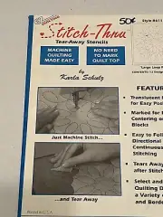 EZ Quilting Stitch-Thru Tear-Away Stencils Pattern Border Design Cable #6101