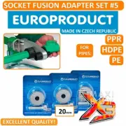 Socket Fusion Welding Adapter Set for Metric DVS Plastic Pipes 20mm x3 Set #5