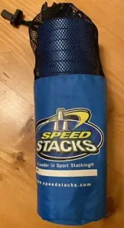 Speed Stacks 12 Official WSSA Sport BLUE Stacking SO Cups Bag Clip