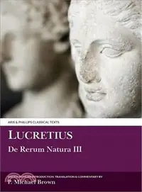 在飛比找三民網路書店優惠-Lucretius Book III ─ De Rerum 
