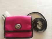 NWT COACH Fuchsia Multi-Color Legacy Color Block Mini Cross Body 48022