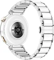 [PTLYE] 18mm Zinc Alloy Ceramics Strap for Huawei Watch GT5 Pro 42mm GT5 GT4 41mm,Women Replacement Band Stainless Steel Buckle Watchband