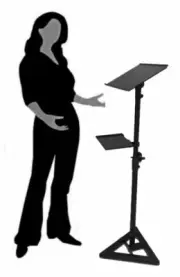 Portable Menu Holder Guestbook School Speaking Stand Podium Lectern