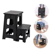 2-Step Folding Stool for Adults, Non-Slip Foldable Stool for Home, Office,