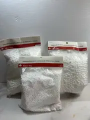 New Lot Of 3 Faux Snow Balls DIY Christmas Winter Crafts Filler White Two Sizes