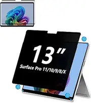 Adeway Privacy Screen Protector for Surface Pro 11/10/9/8/X 13 Inch, Magnetic Nano, Anti-Spy, Removable, Blue Light & UV Blocking, Anti-Glare