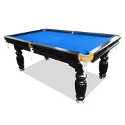Eeeza 8FT Black Frame Slate Billiard Pool Table With Full Accessories