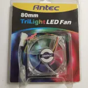 New Antec TriLight LED 80mm Computer Fan Red Blue Green
