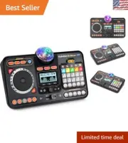Kidi Star DJ Turntable - Music Mixer for Children with 15 Songs & Light Effects