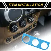 Console AC Switch Button Control Cover Trim for Jeep Wrangler JK Light Blue