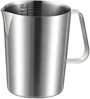 Dickly Milk Frothing Pitcher Coffee Milk Frother Cup, ice Bucket Cafe Tool, Stainless Steel Measuring Cup for Baking