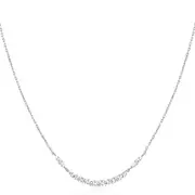 Ania Haie Silver Arc Pave Necklace